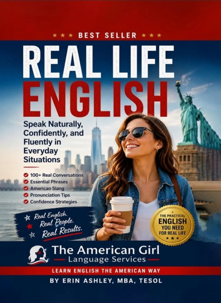 Real Life English Book Cover by Erin Ashley